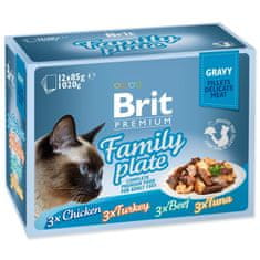 Brit Premium Cat Delicate vacsoratányér, filé mártásban Multi 1020g (12x85g)