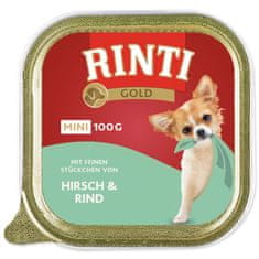 RINTI Tub Gold Adult Mini Mini szarvas és marha 100g
