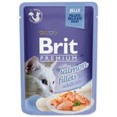 Brit Capsule Premium Cat Delicate lazac, filé zselében 85g