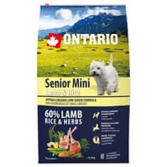 Ontario Senior Mini bárány és rizs 6,5kg