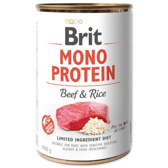 Brit Mono Protein marhahús konzerv rizzsel 400g