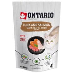 Ontario Kapszula tonhal és lazac húslevesben 80g