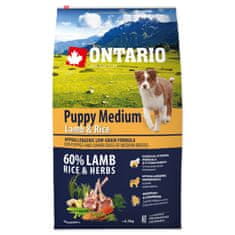 Ontario Puppy Medium Bárány és rizs 6,5kg