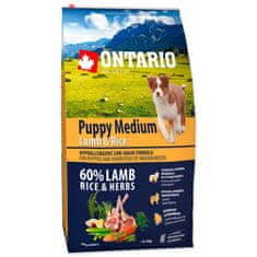 Ontario Puppy Medium Bárány és rizs 6,5kg