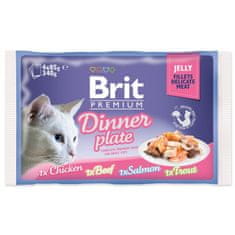Brit Premium Cat Delicate vacsoratányér, filé zselében Multi 340g (4x85g)
