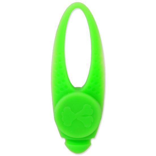 Dog Fantasy Medál LED szilikon zöld 8cm - különböző változatok és színek keveréke