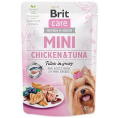 Brit Care Mini csirke és tonhal, filé mártásban 85g
