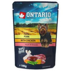 Ontario Kapszula sertéshús csirkehússal húslevesben 100g