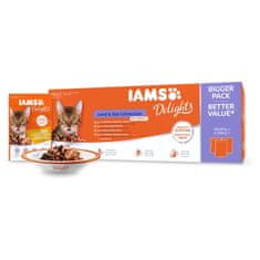 IAMS Delights Adult Tenger gyümölcsei és szárazföldi húsok mártásban multipack 4080g (48x85g) - változat- vagy színvariánsok keveréke