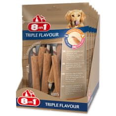 8in1 Treats Triple Flavour Rib Chew 6db