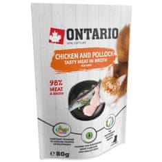 Ontario kapszula csirke és tőkehal húslevesben 80g