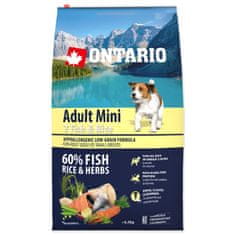 Ontario Adult Mini hal és rizs 6,5kg