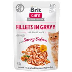 Brit Care Cat lazac, filé mártásban 85g