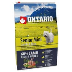 Ontario Senior Mini bárány és rizs 2,25kg