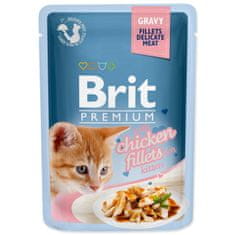 Brit Premium Cat Kitten csirke, filé mártásban 85g