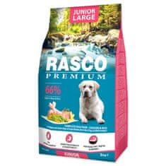 RASCO Premium Junior nagy csirke rizzsel 3kg