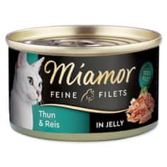 Miamor Feine filé konzerv felnőtt tonhal rizzsel zselében 100g