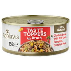 Applaws Dog csirke-, marha- és májkonzerv zöldségekkel 156g