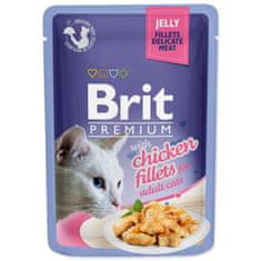 Brit Premium Cat Finom csirke, filé zselében 85g