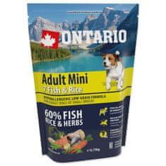 Ontario Adult Mini hal és rizs 0,75kg
