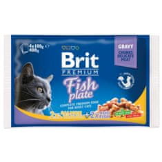 Brit Premium Cat Family tányér szószban Multi 400g (4x100g)
