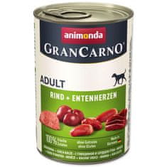 Animonda Gran Carno Adult marhahús és kacsaszív konzerv 400g