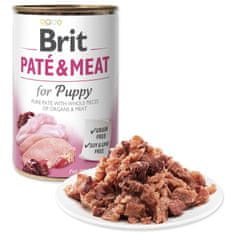 Brit Paté & Meat Puppy csirke konzerv 400g