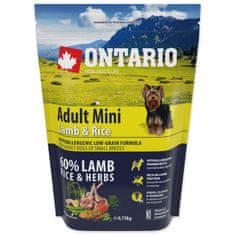 Ontario Adult Mini bárány és rizs 0,75kg