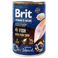 Brit Premium by Nature halkonzerv bőrrel 400g