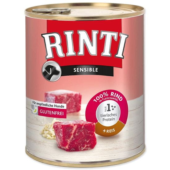 RINTI Sensible Adult marhahúsos és rizses konzerv 800g