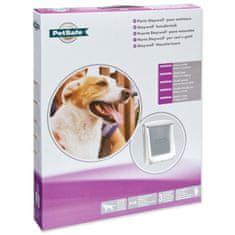 PetSafe műanyag ajtó átlátszó ajtószárnnyal, fehér, kivágás 37x31,4cm