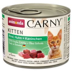 Animonda Carny Kitten marhahús, csirke és nyúl konzerv 200g
