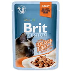 Brit Premium Cat pulyka, filé mártásban 85g