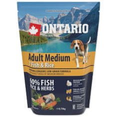 Ontario Adult Medium hal és rizs 0,75kg