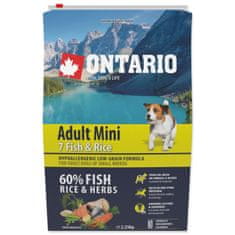 Ontario Adult Mini hal és rizs 2,25kg
