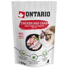 Ontario csirke és rák kapszula húslevesben 80g
