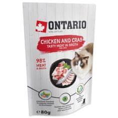 Ontario csirke és rák kapszula húslevesben 80g