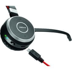 Jabra 6599-833-309 Evolve 65 SE Stereo Vezetékes és vezeték nélküli 2.0 Fejhallgató Fekete