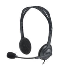 Logitech 981-001000 H111 Vezetékes 2.0 Fejhallgató Fekete-szürke