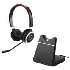 Jabra 6599-833-499 Evolve 65 SE Stereo Vezetékes és vezeték nélküli 2.0 Fejhallgató Fekete