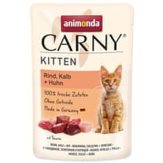 Animonda Carny Kitten marha-, borjú- és csirkehús 85 g