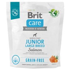 Brit Care Dog Gabonamentes Junior Junior Nagytestű Lazac 1kg