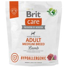 Brit Care Dog Hypoallergén felnőtt közepes fajtájú bárány 1kg