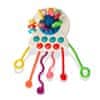 FunBaby Felfedező, interaktív érzékelő játék gyermekeknek, gombok, zsinórok, különböző színek, karikák, különböző textúrák, fejleszti a motoros készségeket és a kreativitást, kiváló ajándék, FunBaby