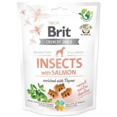 Brit Care Dog Crunchy Cracker rovarok, lazac kakukkfűvel 200g