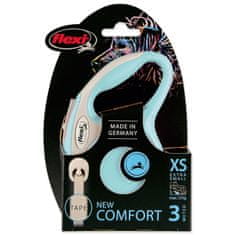 Flexi Póráz New Comfort Tape XS világoskék 3m
