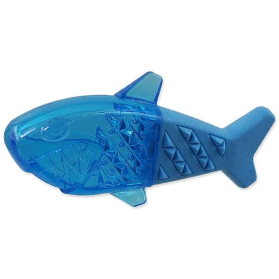 Dog Fantasy Játékkutya Fantasy cápa hűtés kék 18x9x4cm