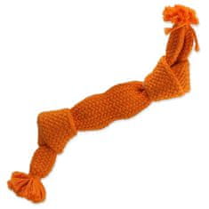 Dog Fantasy Játékkutya Fantasy csomó nyikorgó narancssárga 2 kanóc 35cm