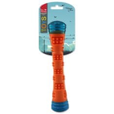 Dog Fantasy Játékkutya Fantasy varázspálca világító, fütyülő narancssárga-kék 4,6x4,6x23cm