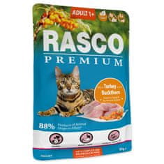 RASCO Premium felnőtt pulyka homoktövissel 85g